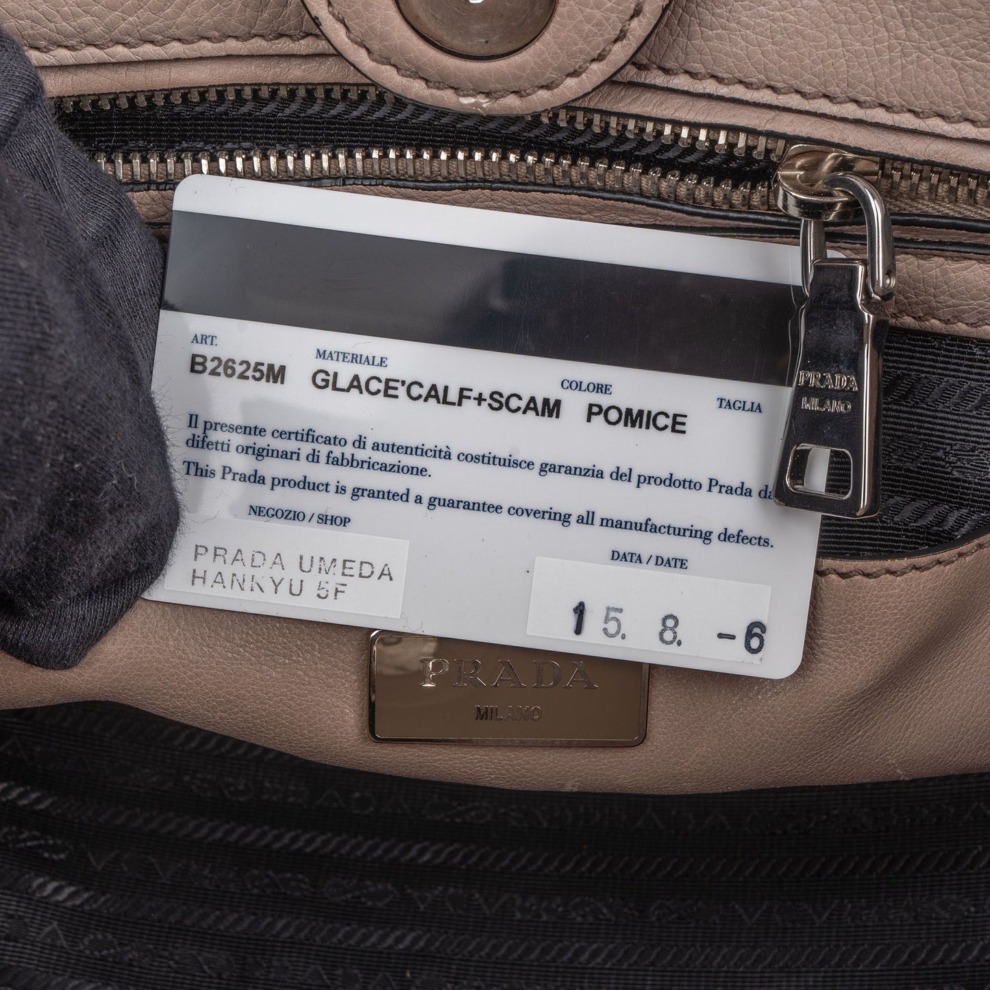 Prada Leather Vitello Handbag