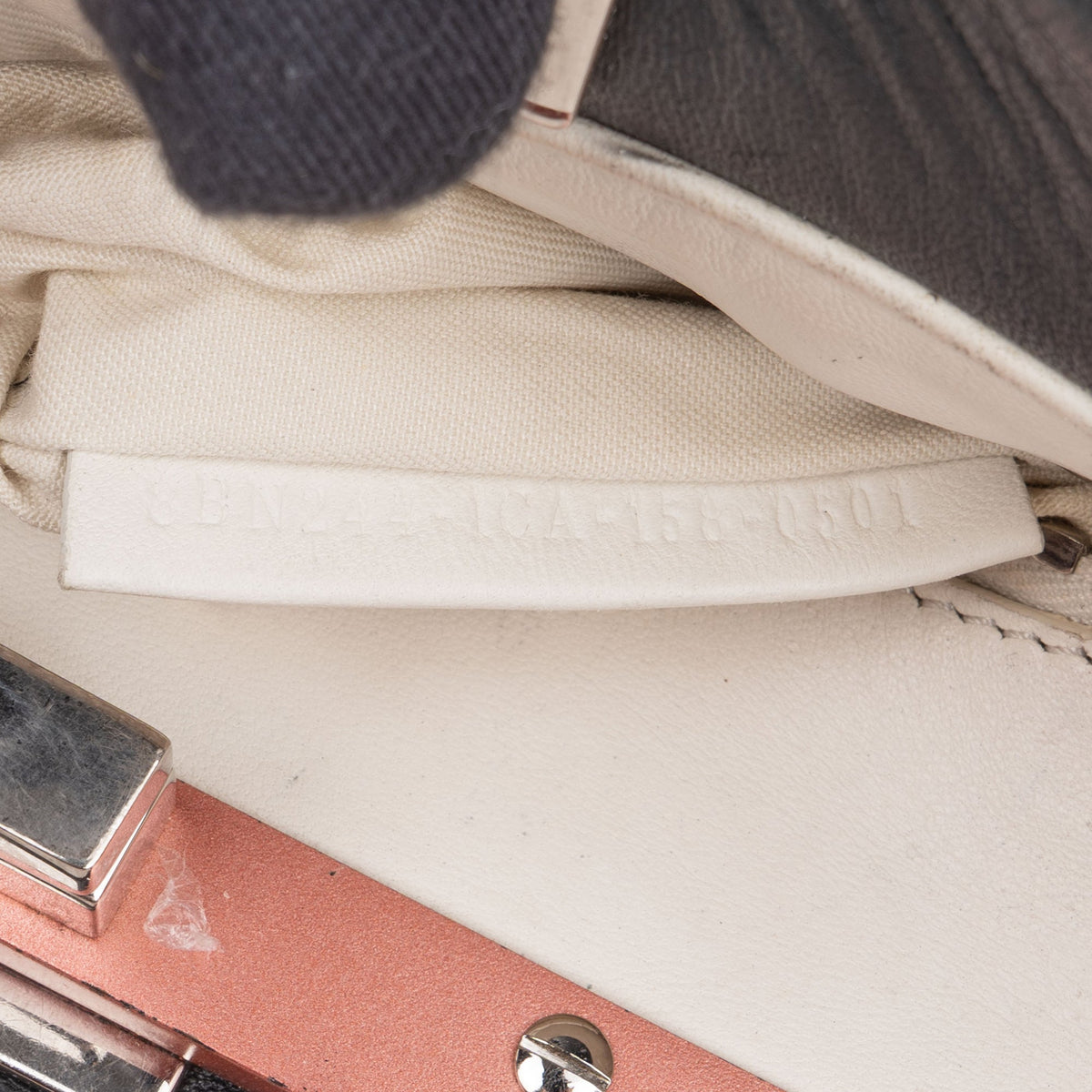 Fendi Black Leather Peekaboo Handbag