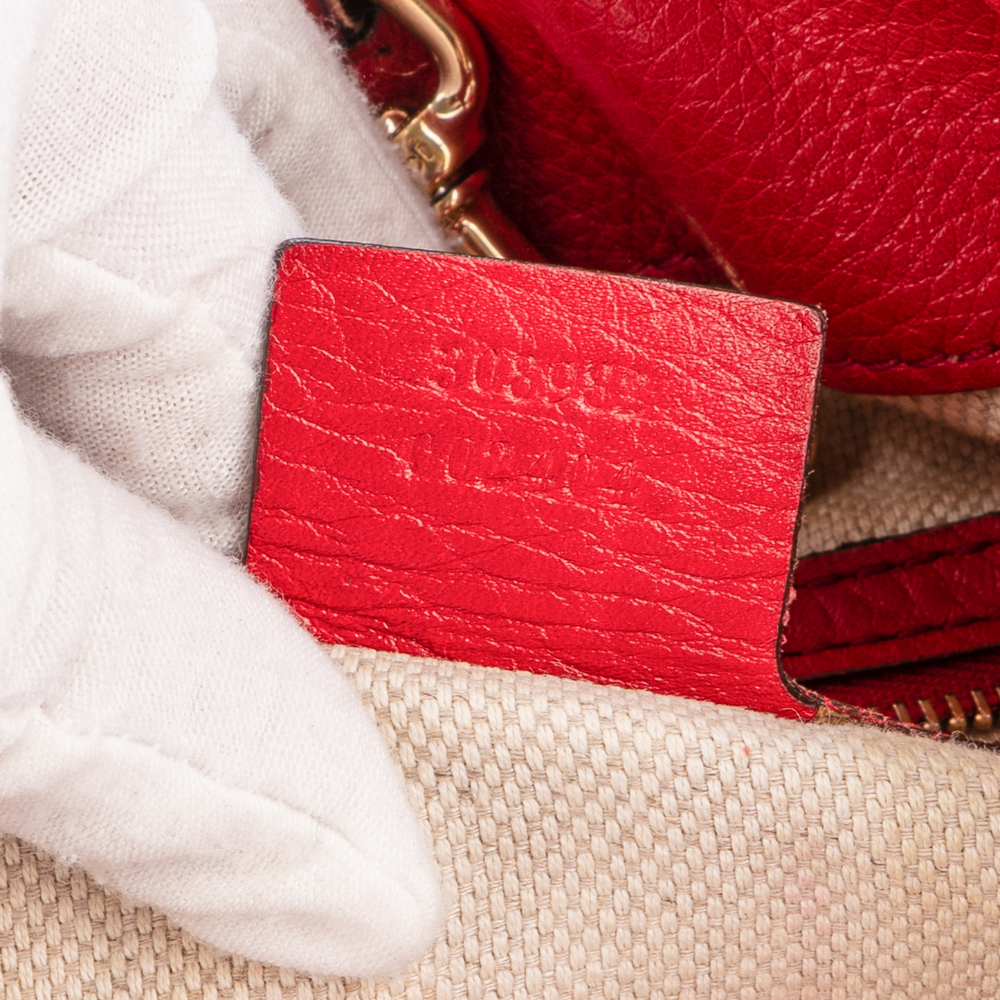 Gucci Soho Schultertasche aus Leder mit Doppelkette