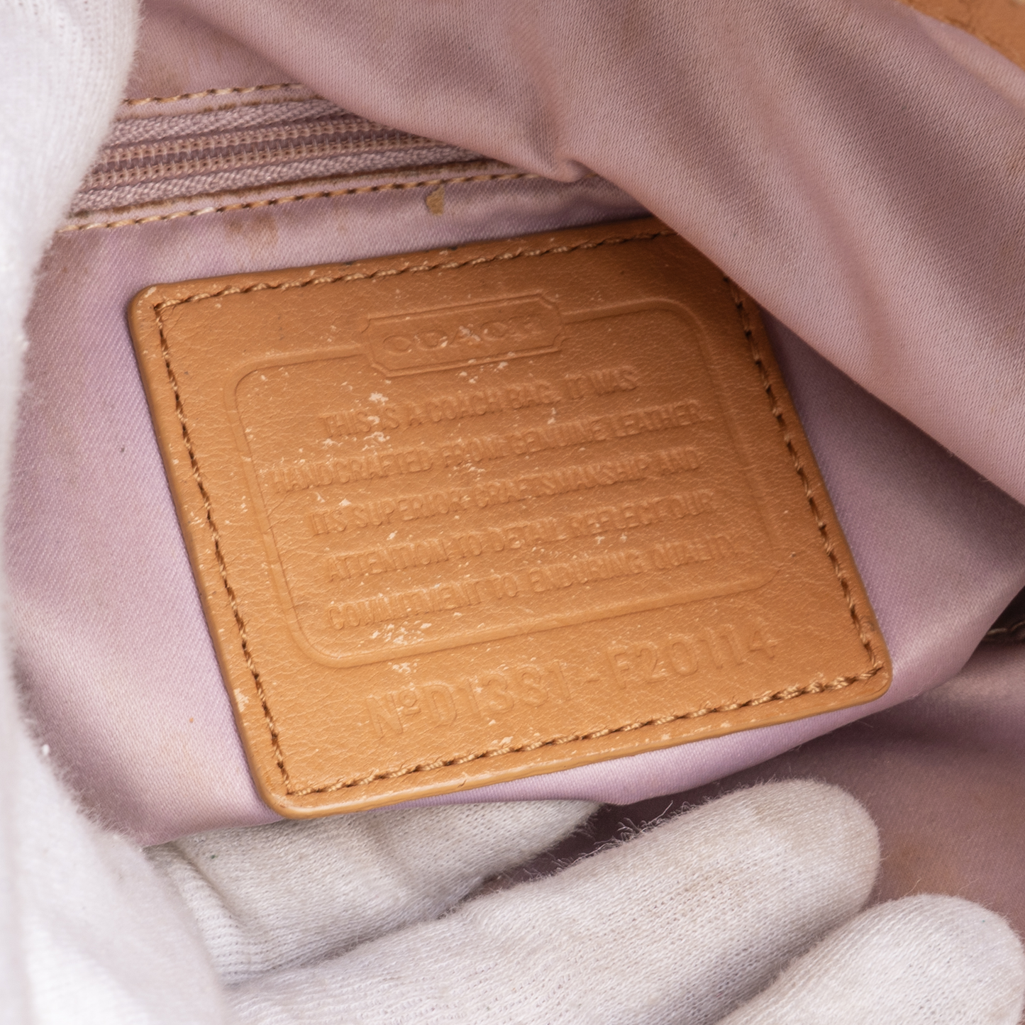 Coach Classic Leather Shoulder Bag