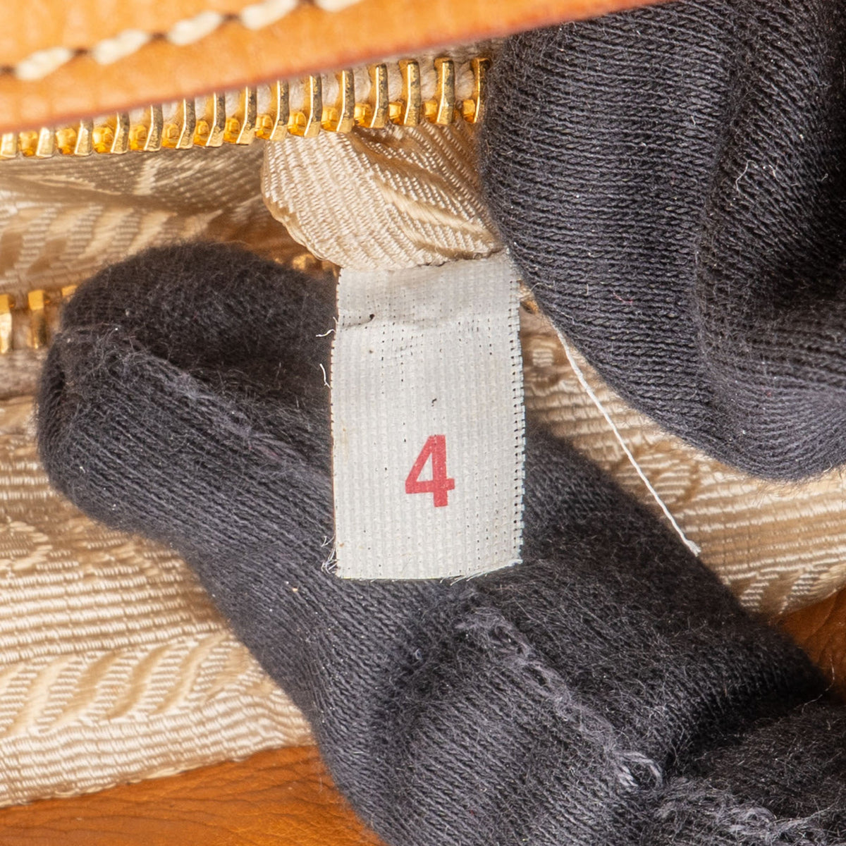 Prada Brown Leather Triangle Baguette Shoulder Bag
