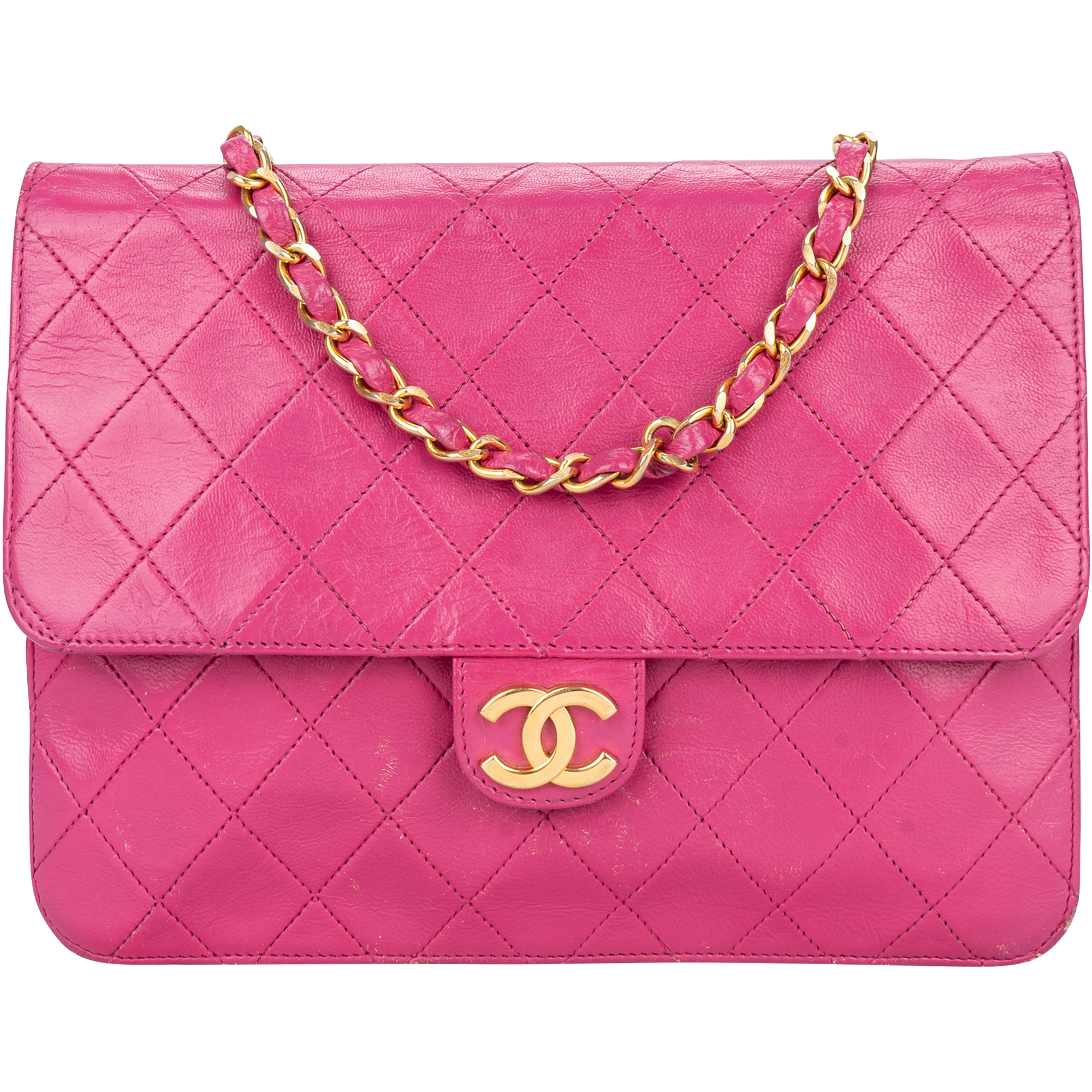 HOT Chanel Quilted Handbag In Pink Chanel Quilted Lambskin