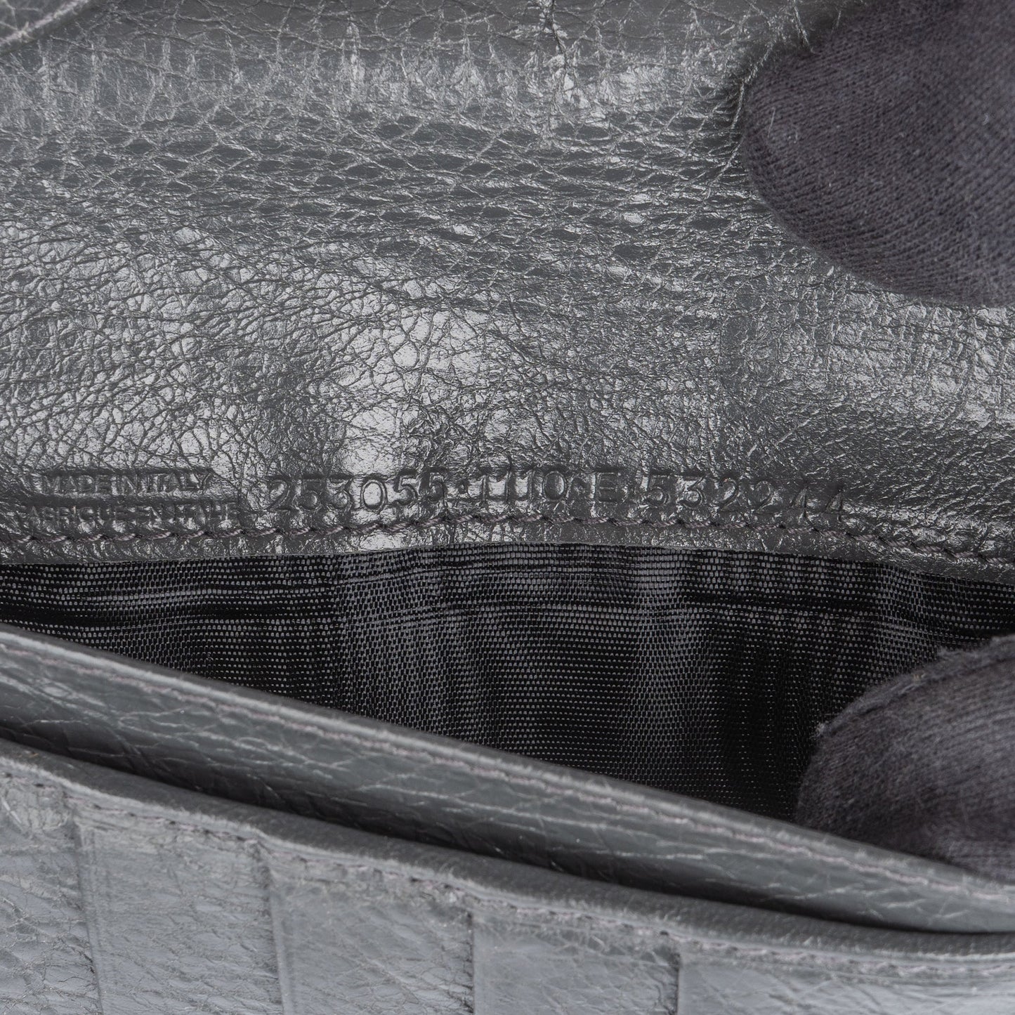 Balenciaga Grey Leather Wallet Handbag