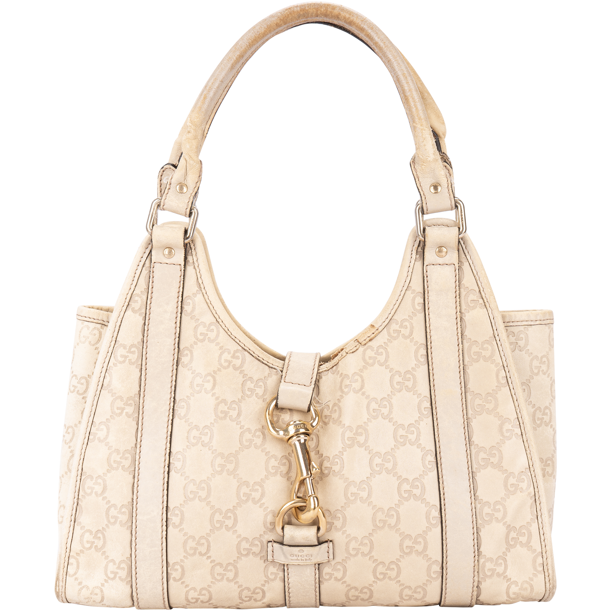 Gucci GG Monogram Leather Jackie Shoulder Bag – vintage on friday