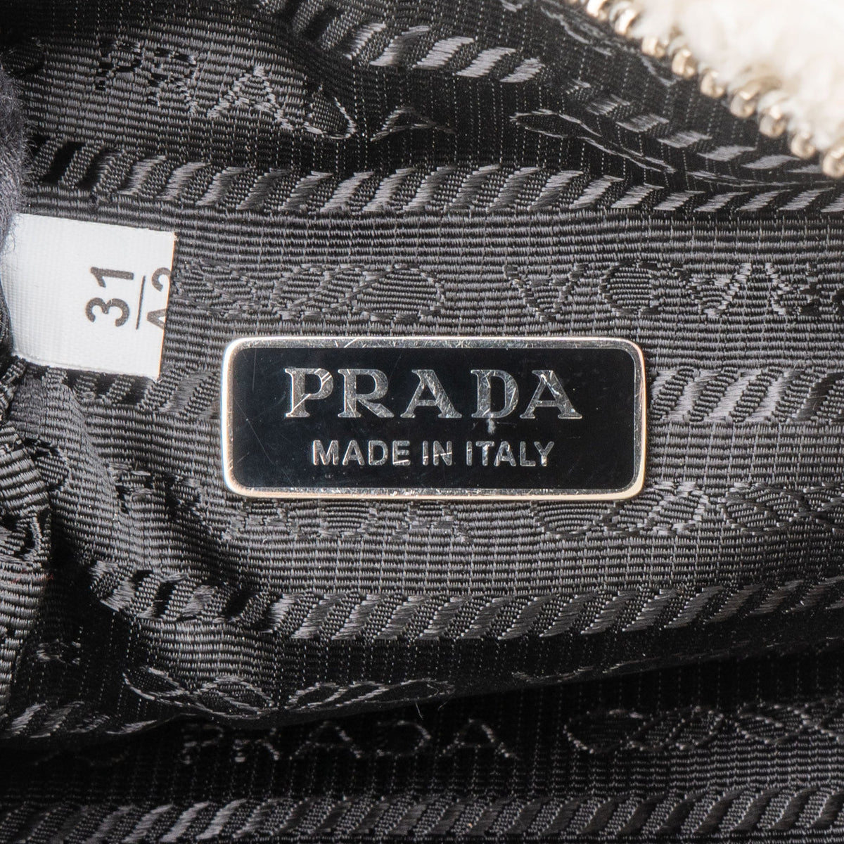 Prada White Terry Re- Edition Handbag