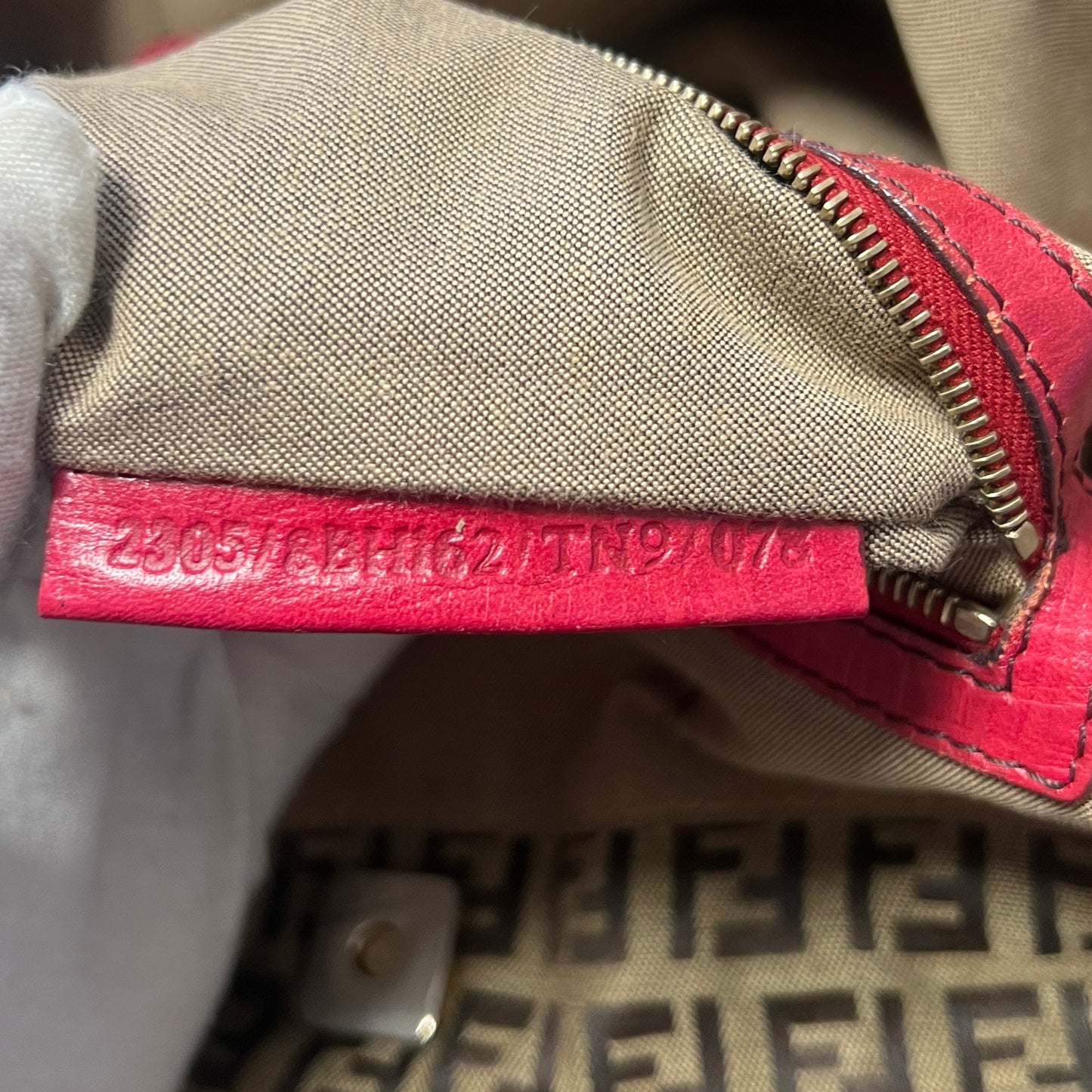 Fendi Zucchino Monogram Shoulder Bag