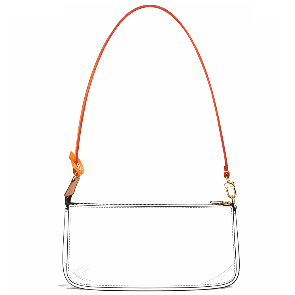 Vachetta Schulterriemen (Kurz / One Size) - Pochette Accessoires
