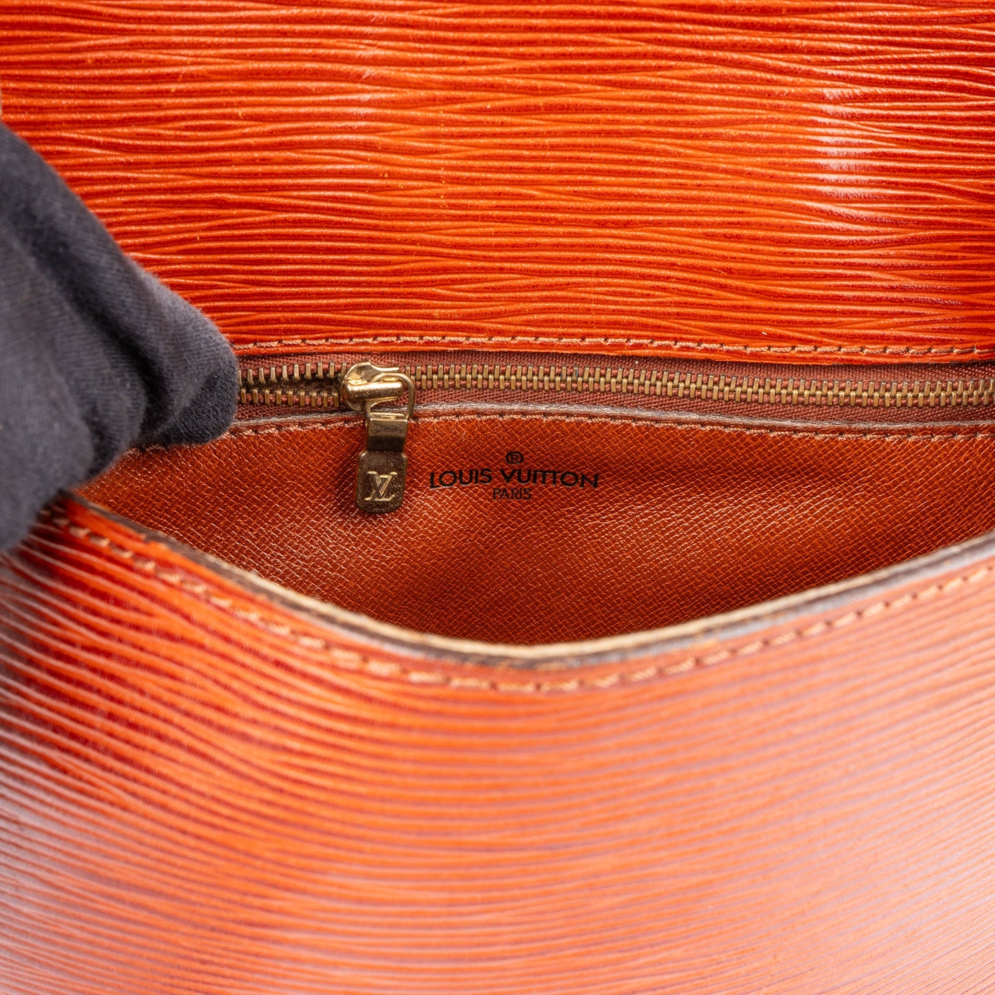 Louis Vuitton Cognac Epi Leather Saint Cloud GM Shoulder Bag