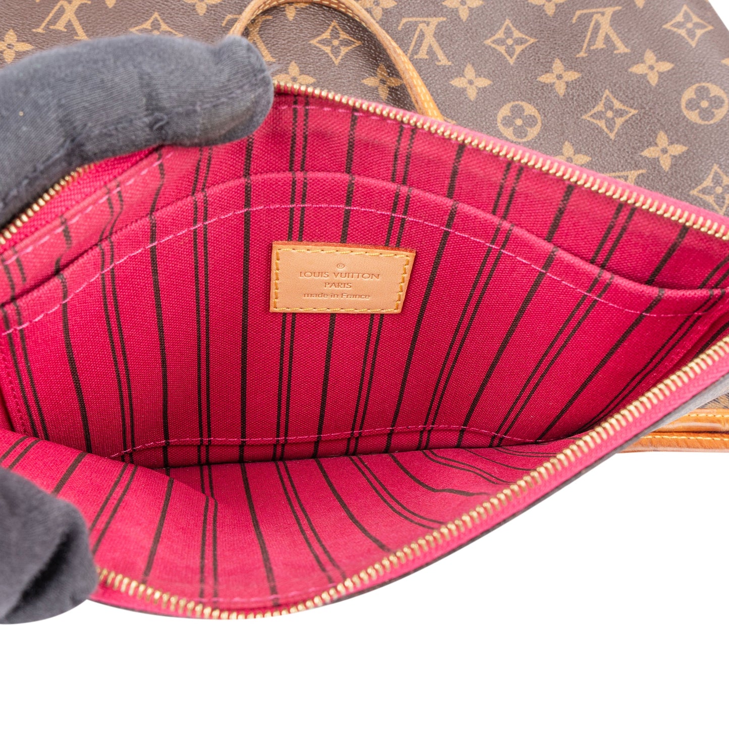 Louis Vuitton Canvas Monogram Neverfull MM Shopper Handbag