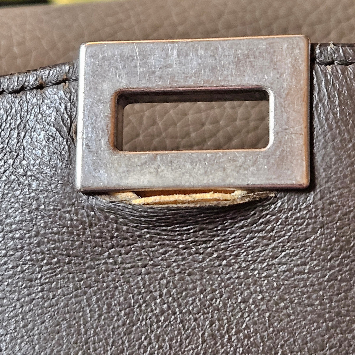 Céline Drummed Suede Leather Trapeze Handbag