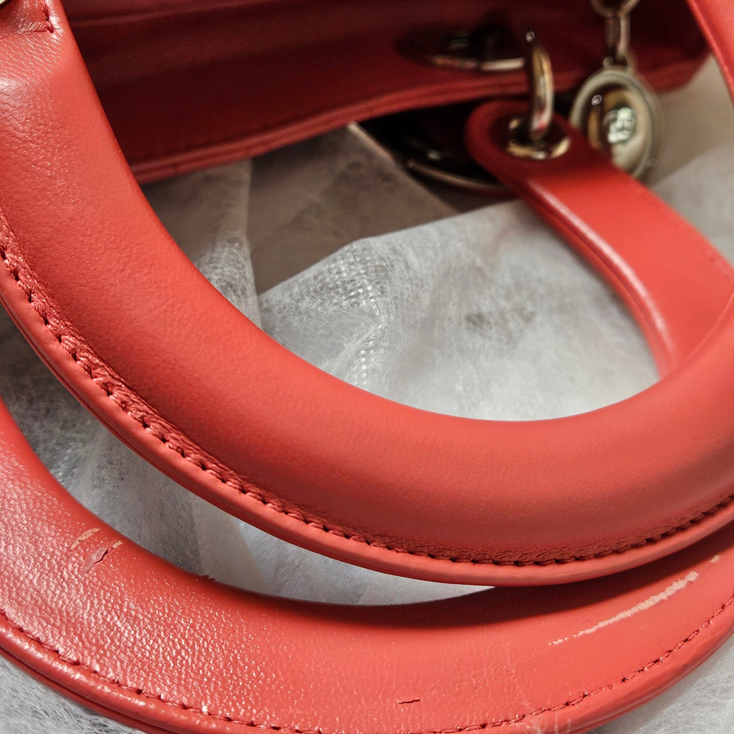 Christian Dior Quilted Leather Lady Dior Handbag