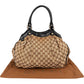 Gucci Monogram GG Canvas Guccisima Leather Sukey Hobo Handbag