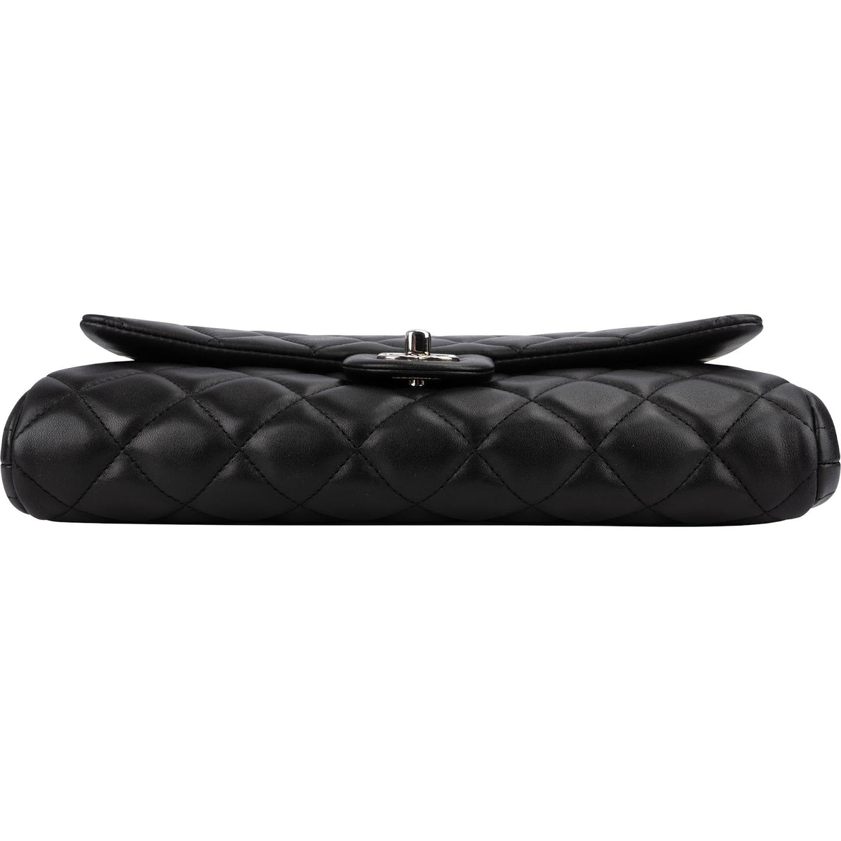 Chanel Quilted Lambskin Palladium Single Flap Shoulder Bag