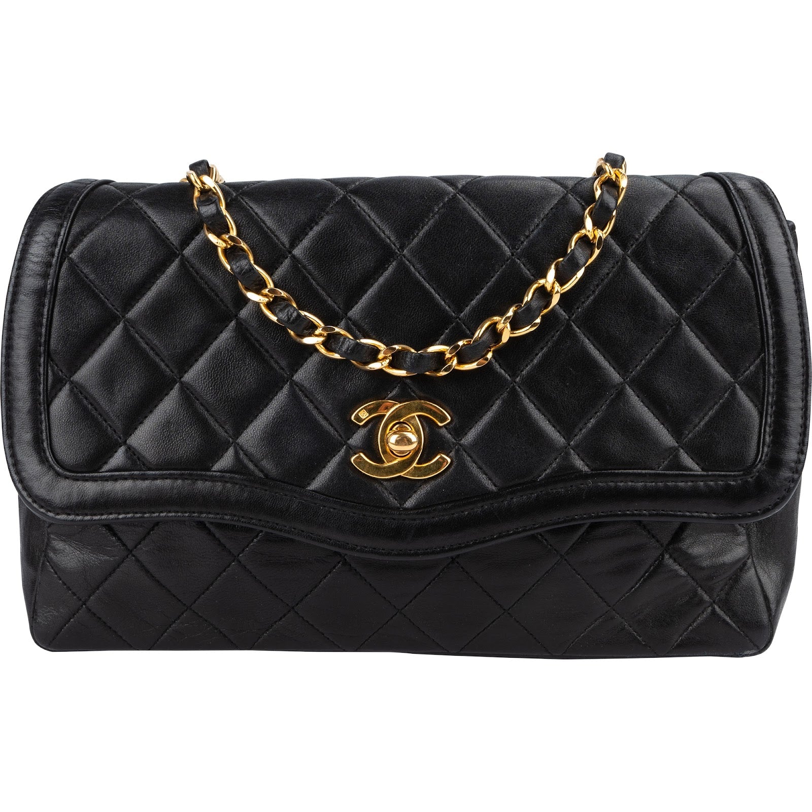 Chanel Quilted Lambskin 24K Gold Single Flap Crossbody Bag