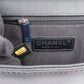 Chanel Quilted Patent Caviar Leather Large Boy Single Flap Crossbody Bag