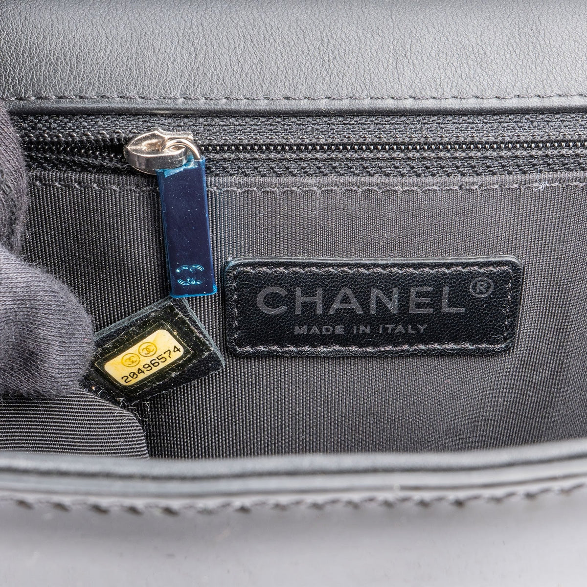 Chanel Quilted Patent Caviar Leather Large Boy Single Flap Crossbody Bag
