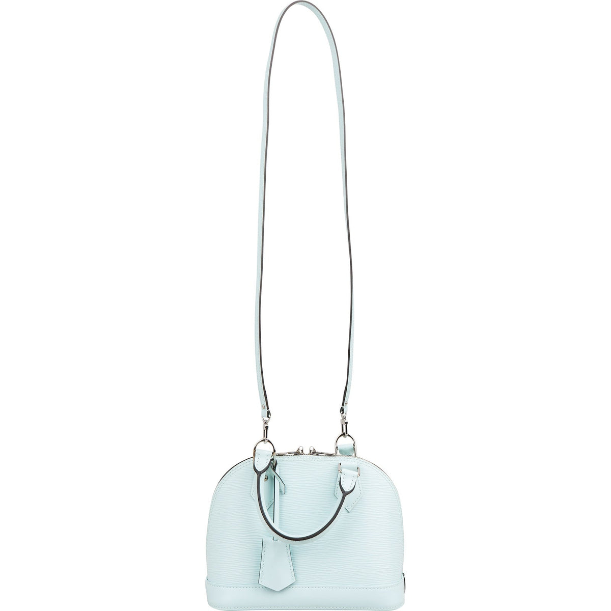 Louis Vuitton Light Blue Epi Leather Alma BB Handbag