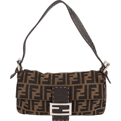 Fendi Monogram FF Baguette  Shoulder Bag