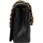 Chanel Quilted Lambskin 24K Gold Single Flap Shoulder Bag