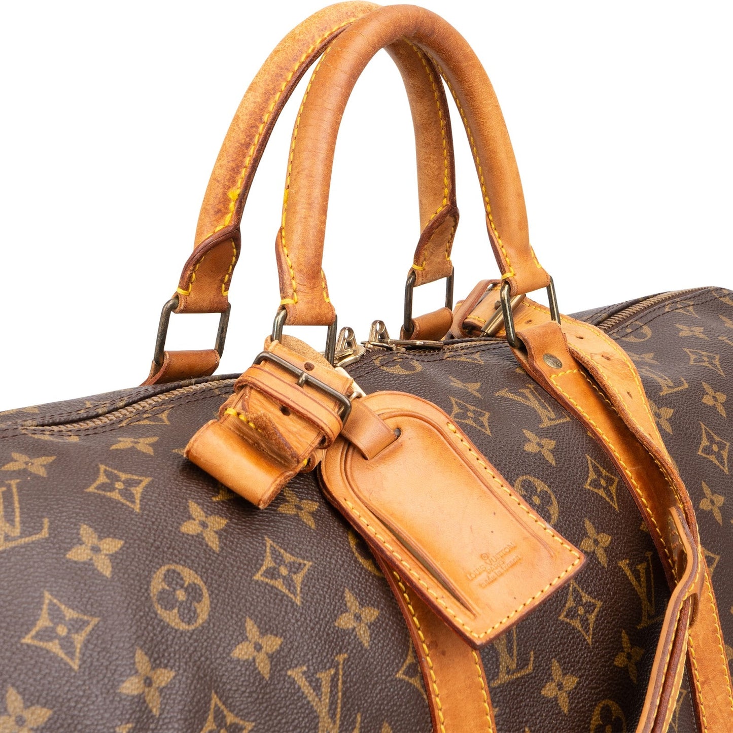 Louis Vuitton Monogram Canvas Keepall 50 Bandoulière Travel Bag