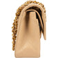 Chanel Quilted Lambskin 24K Gold Small Double Flap Shoulder Bag