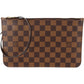 Louis Vuitton Monogram Damier Ebene Canvas Neverfull PM Pochette Accessoires Clutch