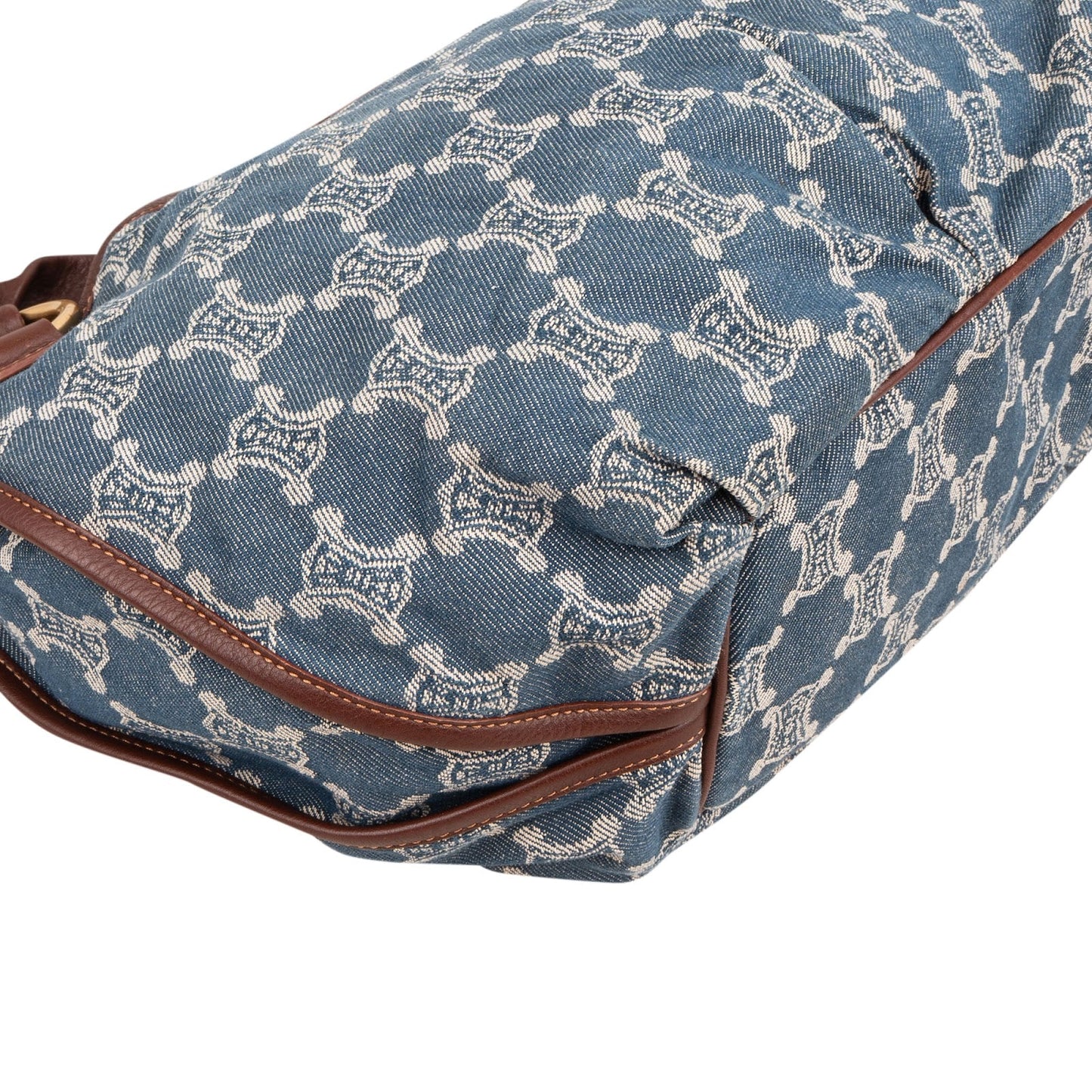 Céline Denim Macadam Monogram Hobo Shoulder Bag