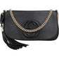 Gucci Pebbled Leather Soho Chain Tassel Crossbody Bag