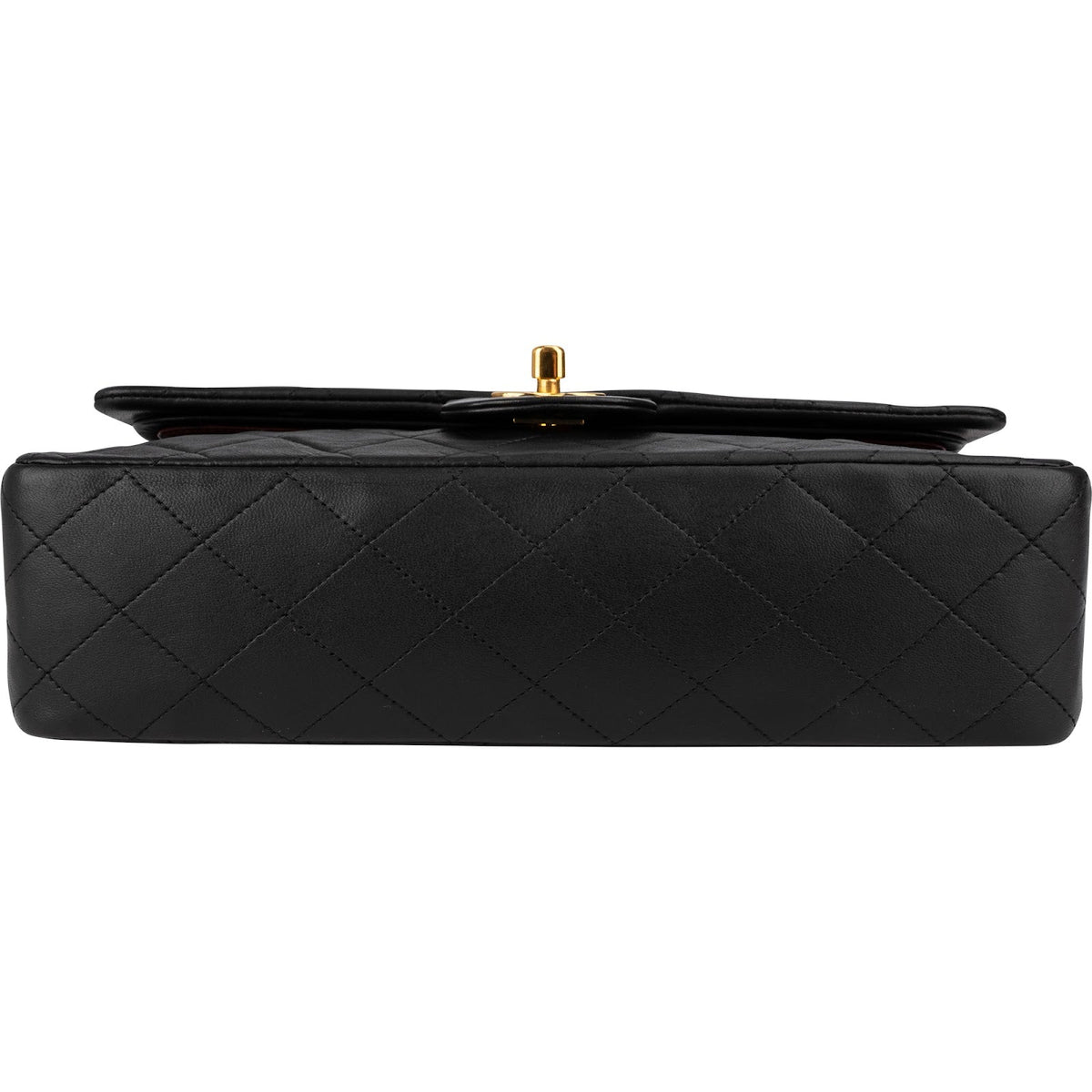 Chanel Quilted Lambskin 24K Gold Medium Double Flap Shoulder Bag