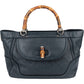 Gucci Bamboo Top Handle Tote aus Guccissima-Leder – Vorderansicht