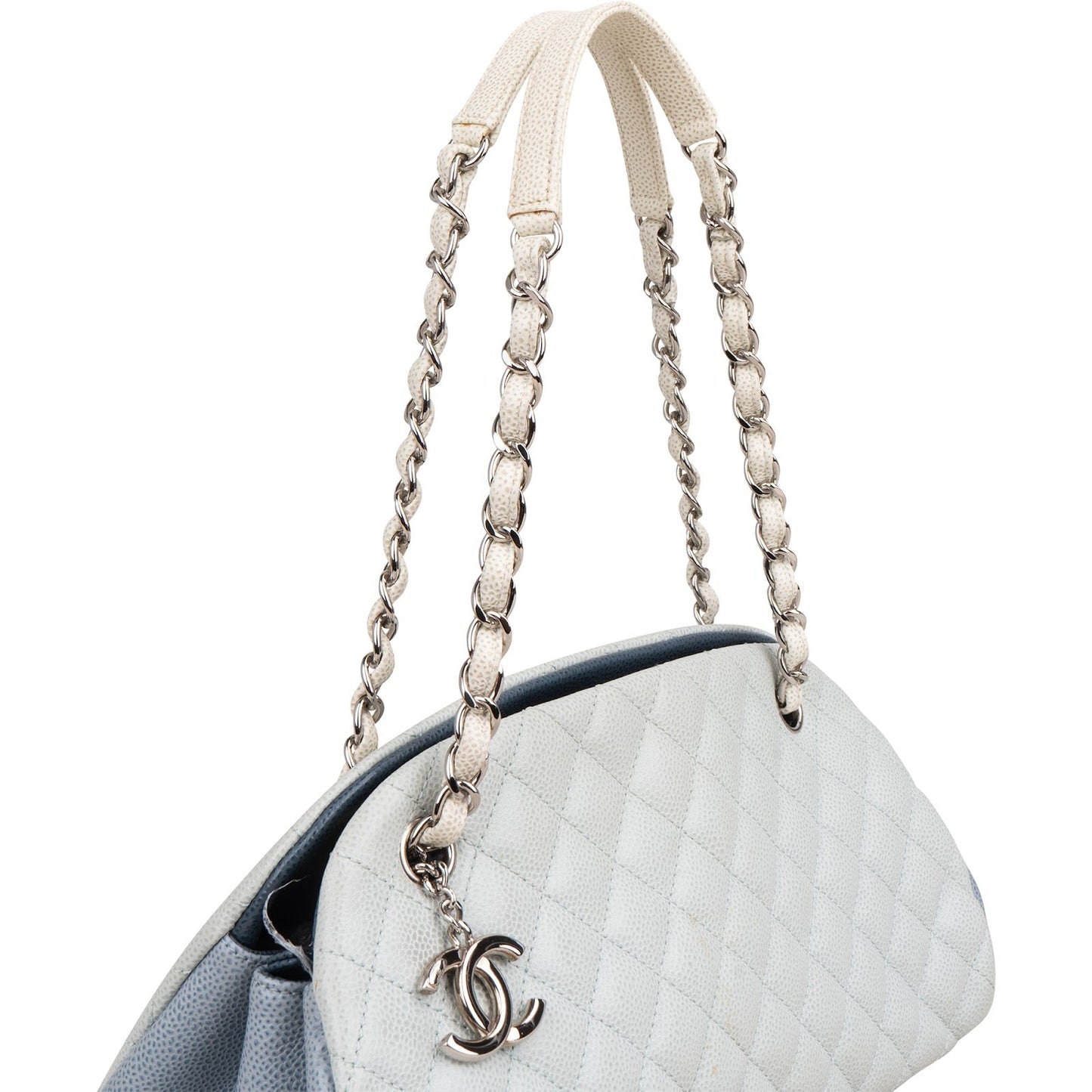 Chanel Quilted Caviar Leather Mademoiselle Bowling Shoulder Bag