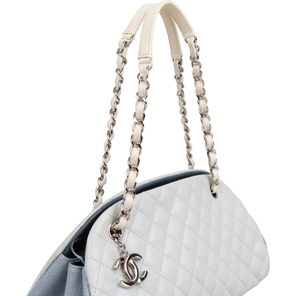 Chanel Quilted Caviar Leather Mademoiselle Bowling Shoulder Bag