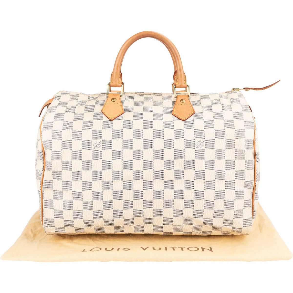 Louis Vuitton Speedy 35 aus Damier Azur Canvas – Ansicht 2