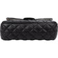 Chanel Noir Quilted Lambskin Palladium Uniform Belt Bag