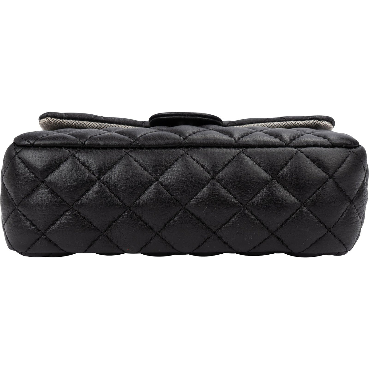 Chanel Noir Quilted Lambskin Palladium Uniform Belt Bag