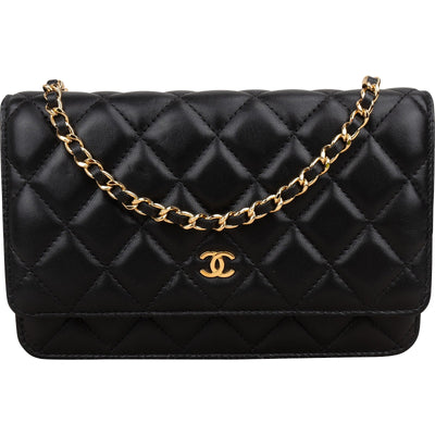 Chanel Quilted Lambskin Wallet on Chain Crossbody Bag