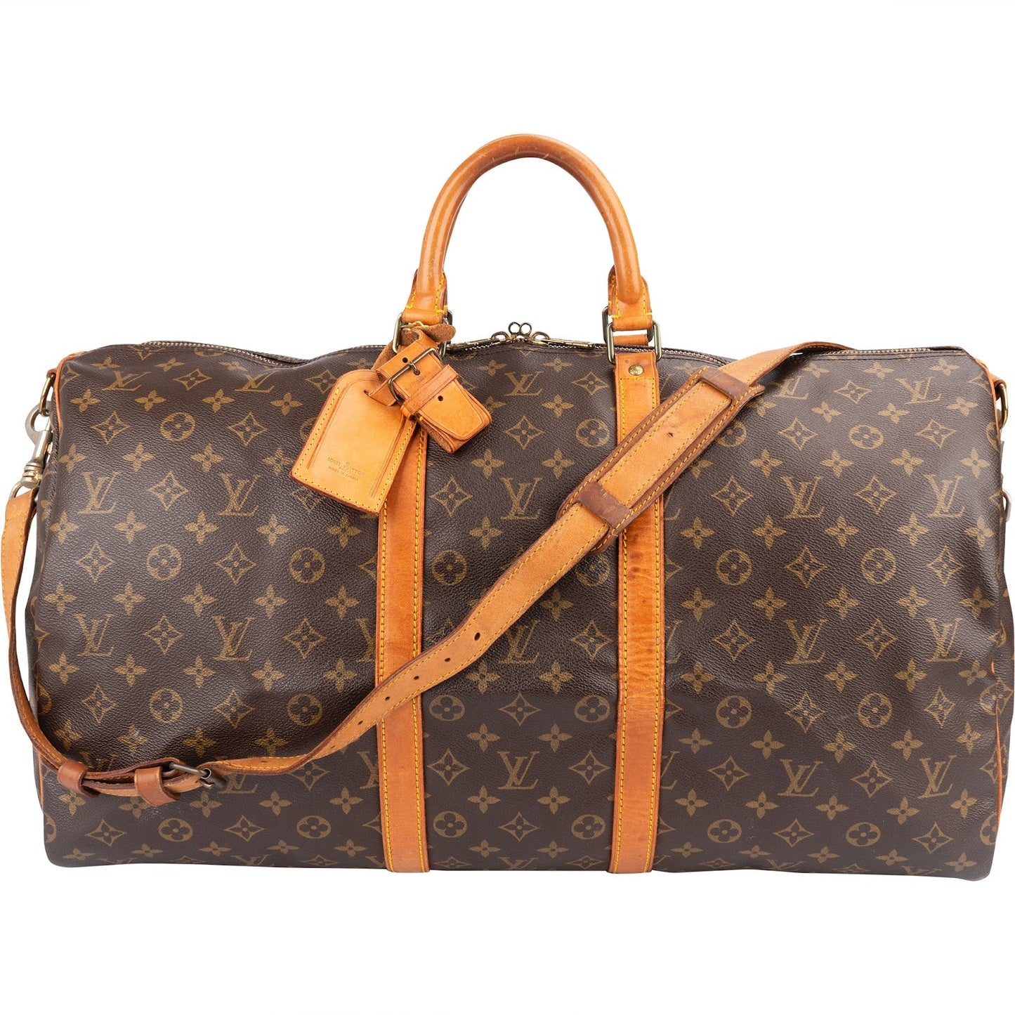 Louis Vuitton Monogram Canvas Keepall 55 Bandoulière Travel Bag