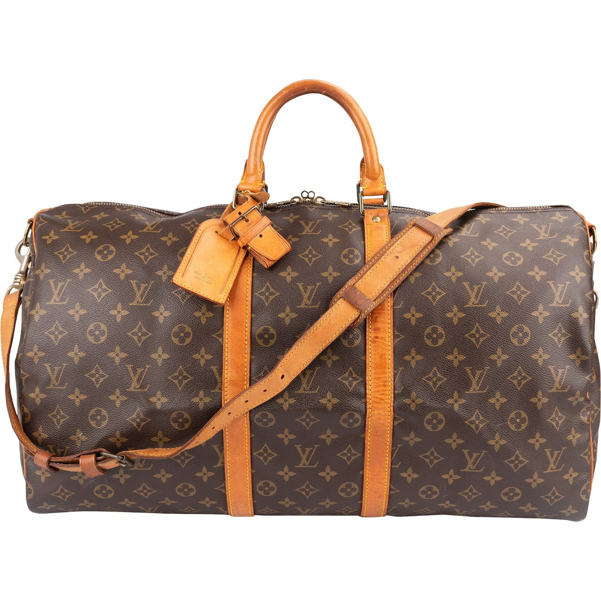 Louis Vuitton Keepall 55 Bandoulière aus Monogram Canvas – Vorderansicht