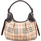Burberry Haymarket Check Brooklyn Hobo Shoulder Bag