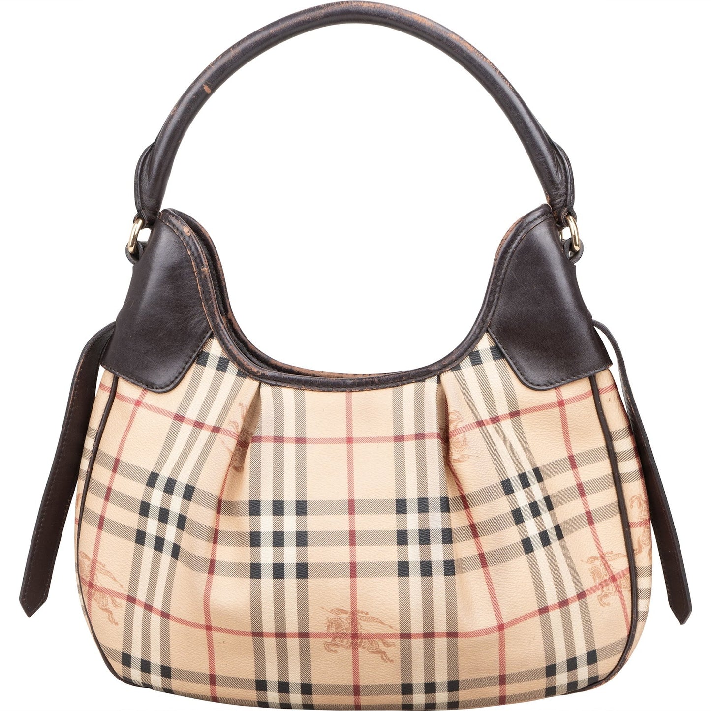 Burberry Haymarket Check Brooklyn Hobo Shoulder Bag