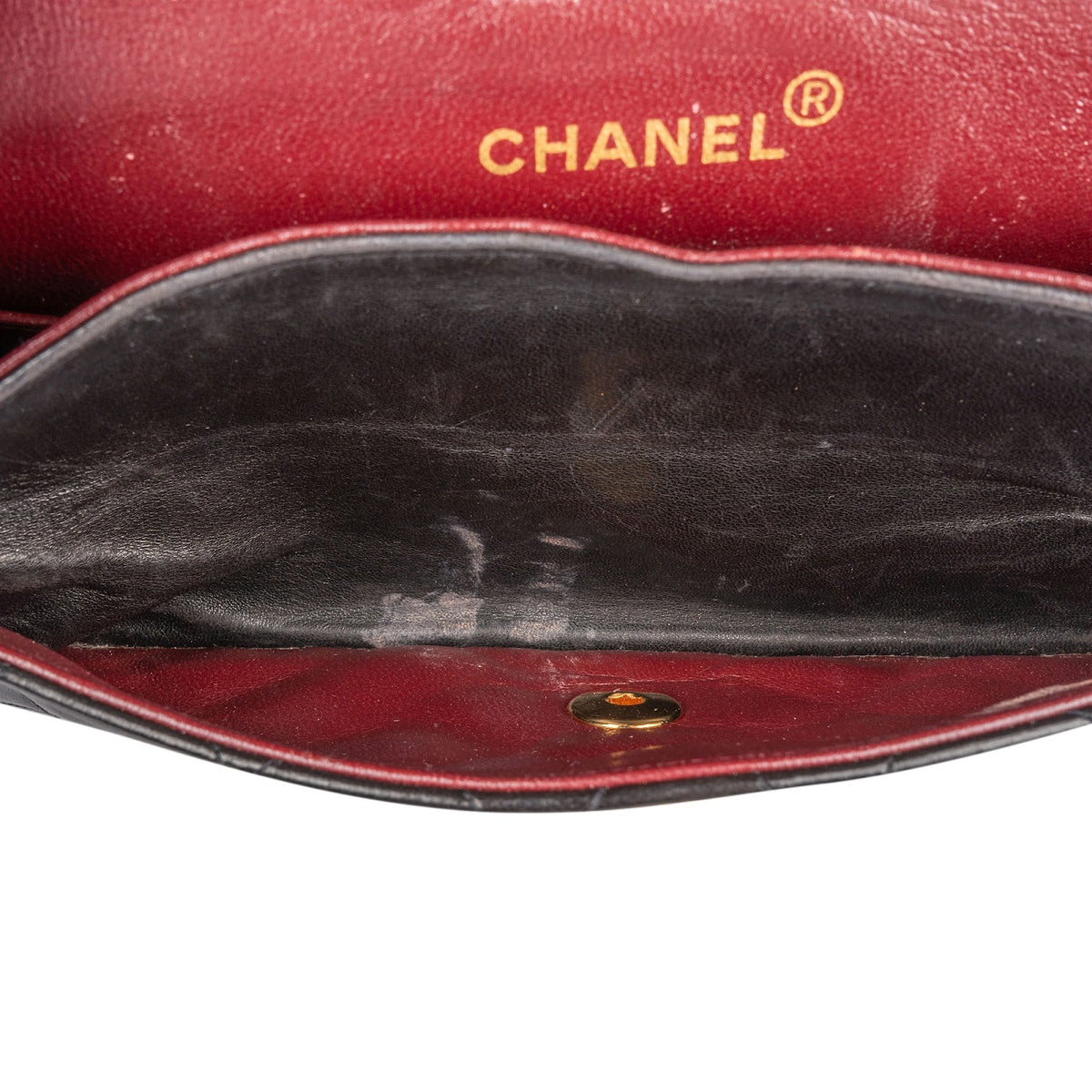 Chanel Quilted Lambskin 24K Gold Small Double Flap Shoulder Bag