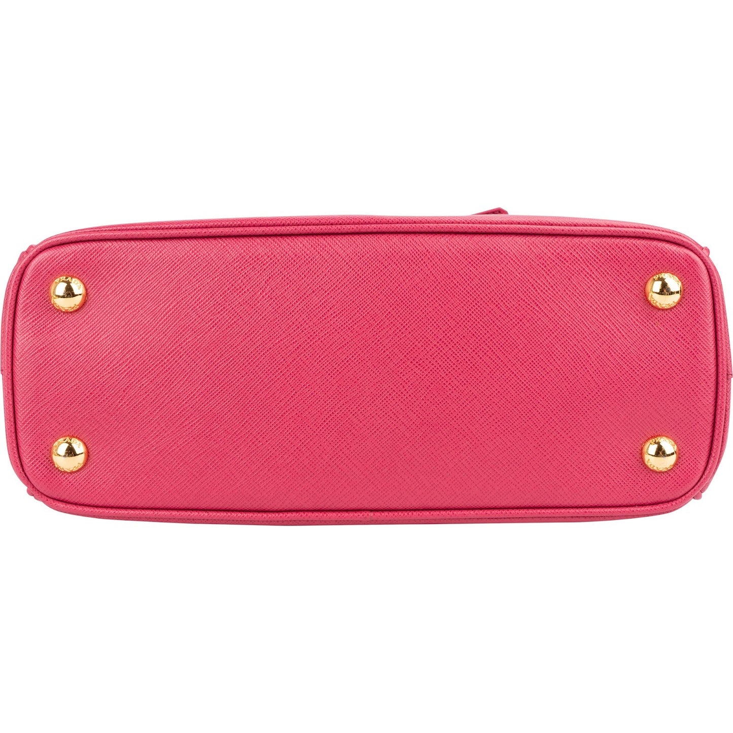 Prada Pink Saffiano Leather Small Galleria Handbag