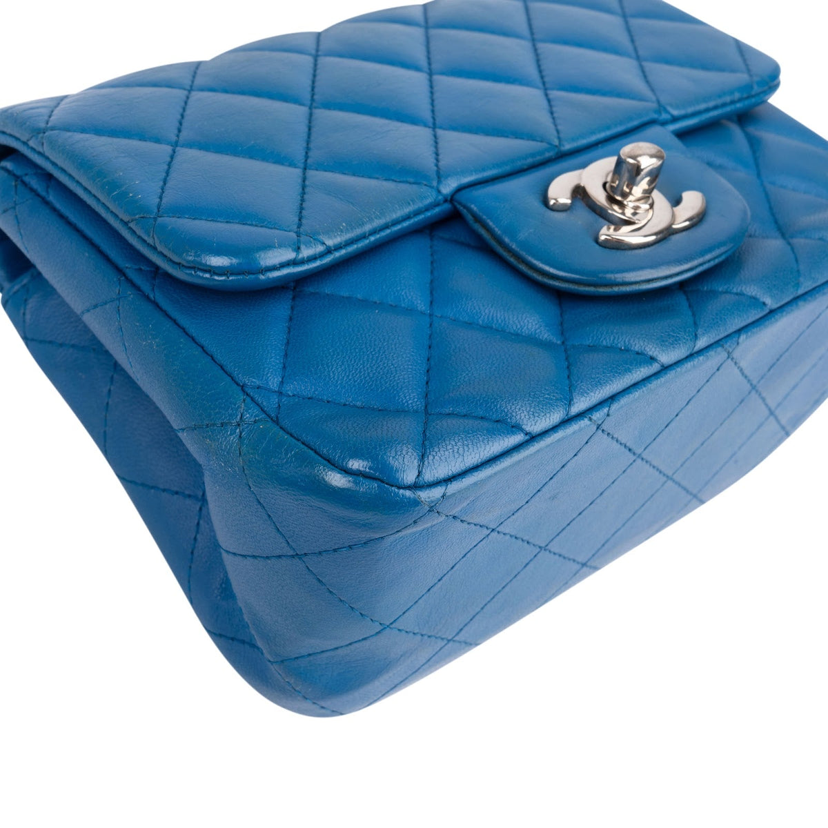 Chanel Lammleder Mini Square Single Flap Umhängetasche, Bild 7 von 14