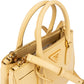 Prada Yellow Saffiano Leather Small Galleria Handbag
