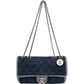 Chanel Quilted Denim Medium Single Flap Crossbody Bag