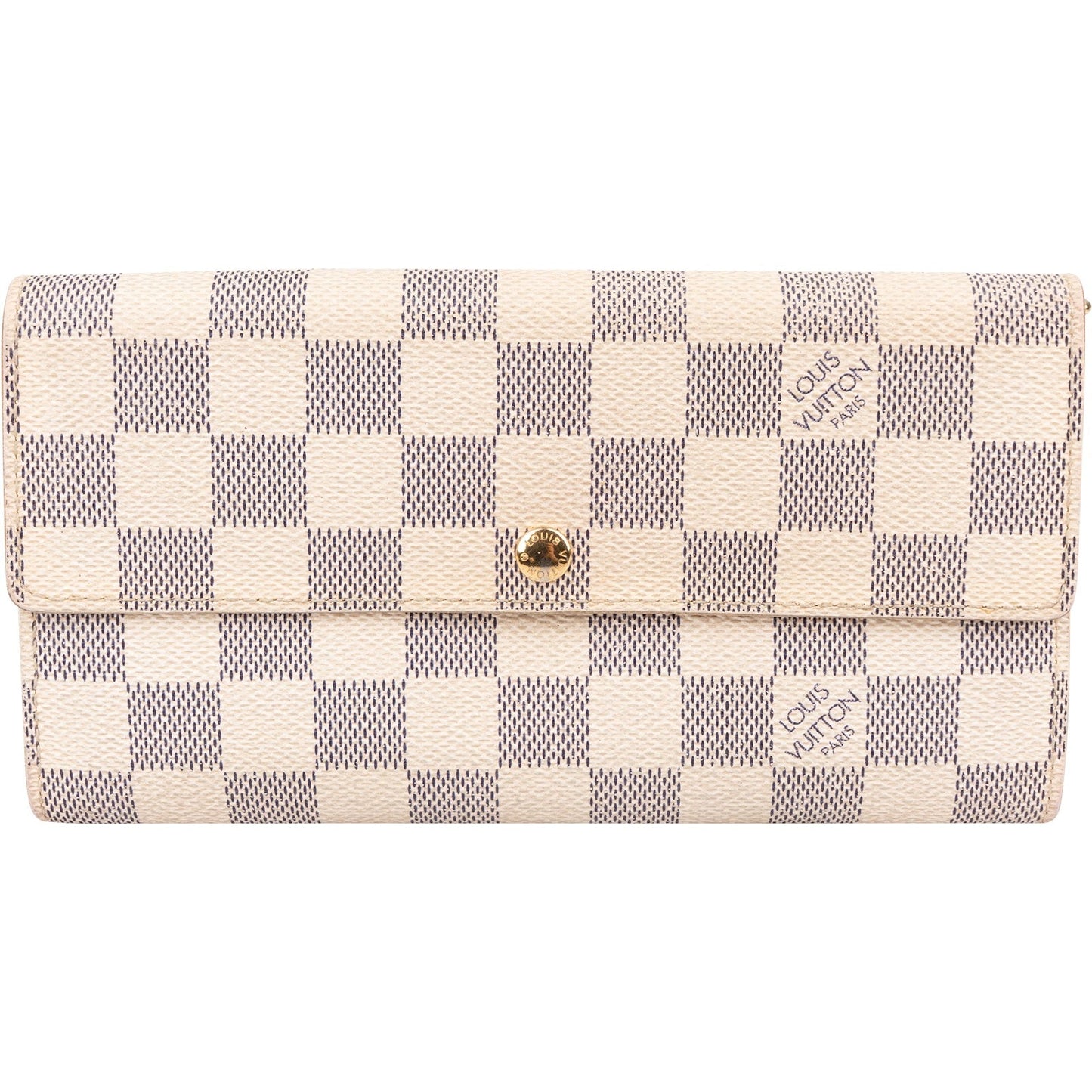 Louis Vuitton Monogram Damier Azur Canvas Sarah Wallet
