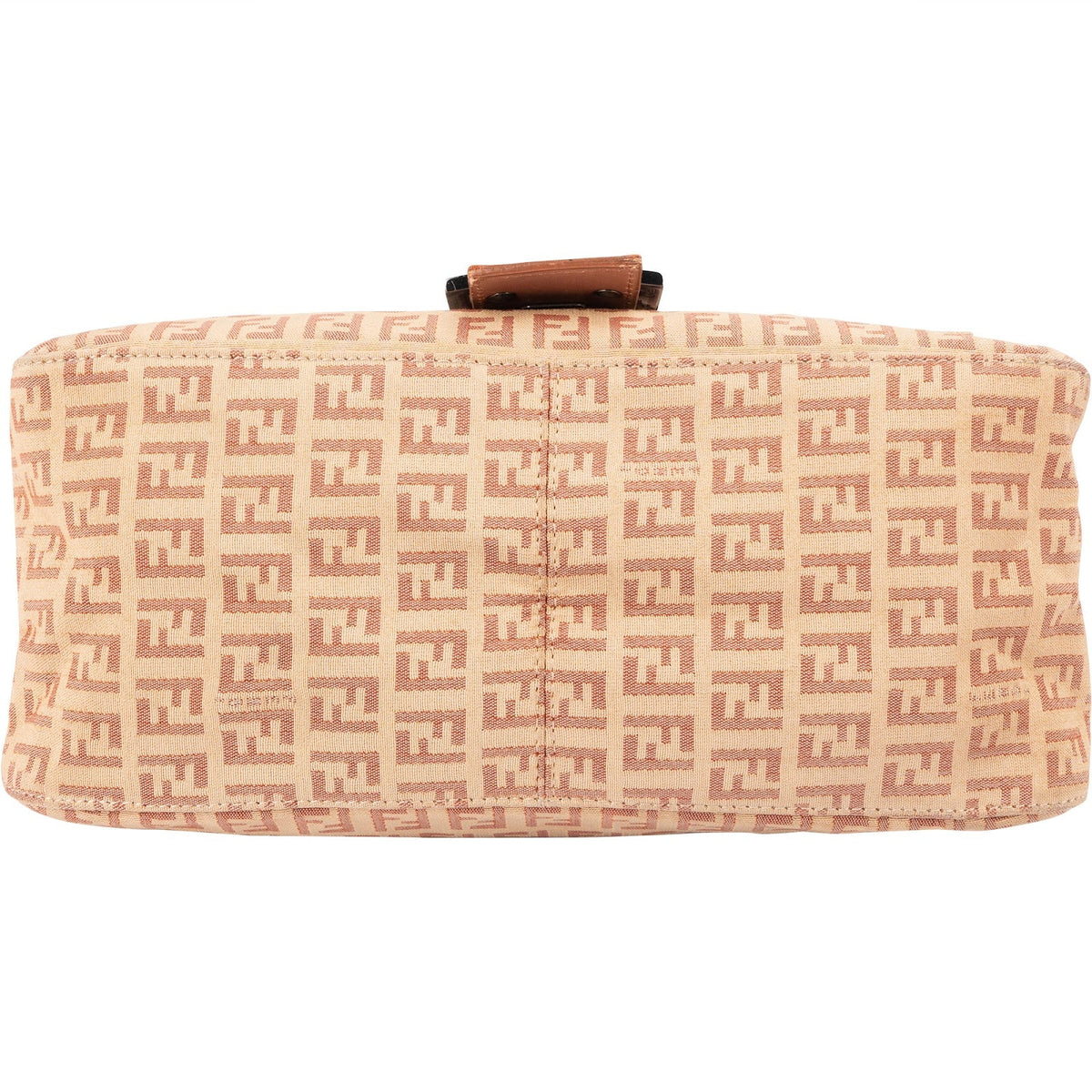 Fendi Monogram FF Zucca Mamma Baguette Shoulder Bag