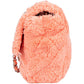 Chanel Pink Terry Cloth Coco Single Flap Shoulder Bag