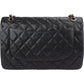 Chanel Quilted Caviar Leather Gold Jumbo Double Flap Crossbody Bag