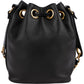 Chanel Lambskin Drawstring CC Bucket Crossbody Bag